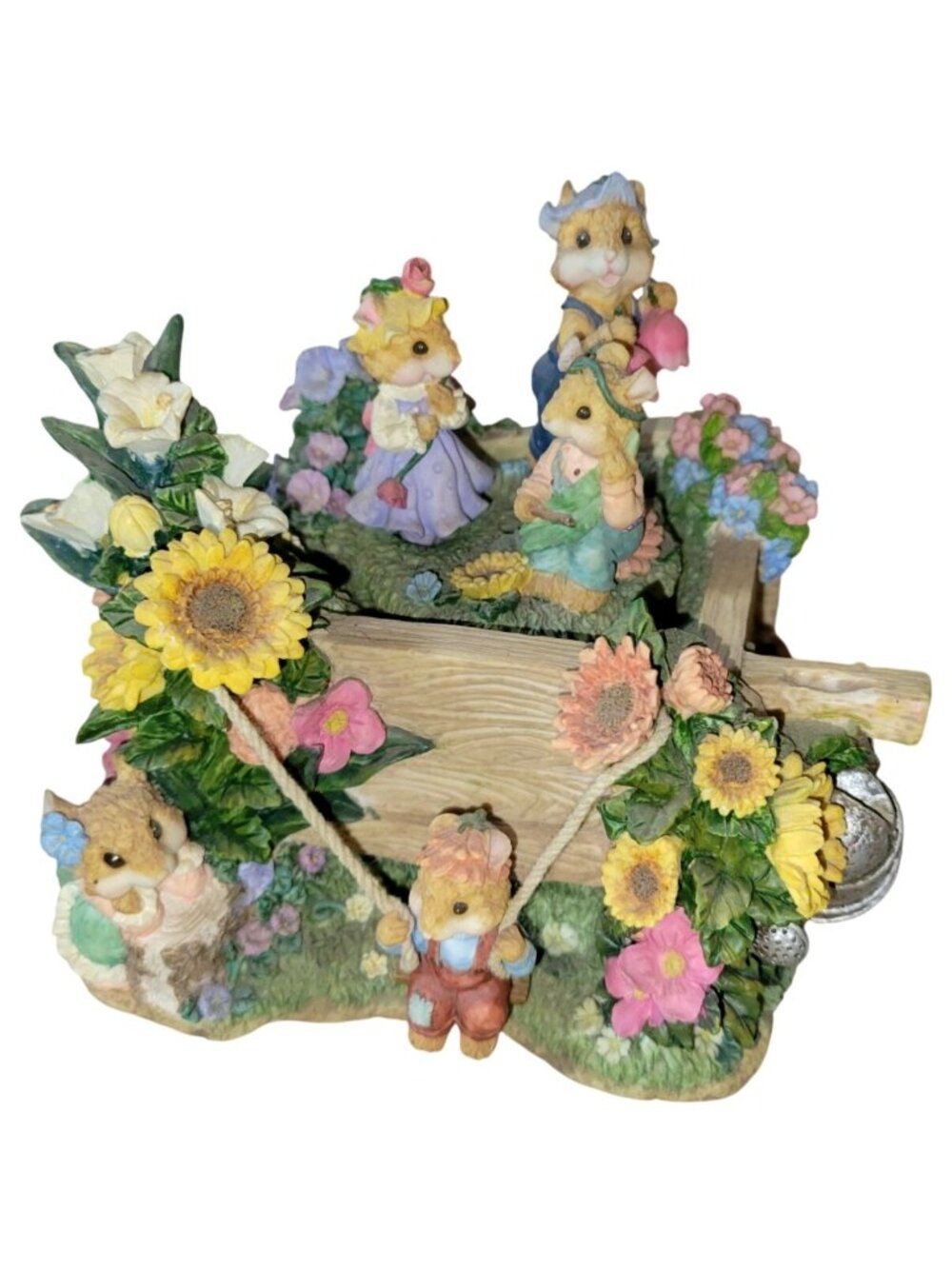 The San Francisco Music Box Co My Favorite Things Mice & Flowers - Works!